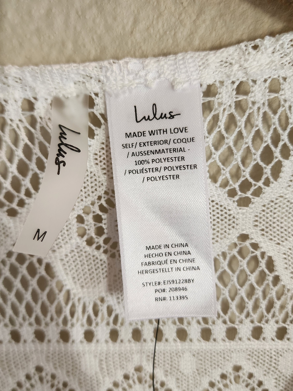 Lulus City of Angels White Crochet Lace Button-Up Swim Cover-Up - Picture 3 of 7